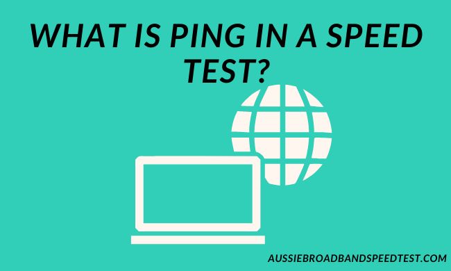 What is ping in a speed test